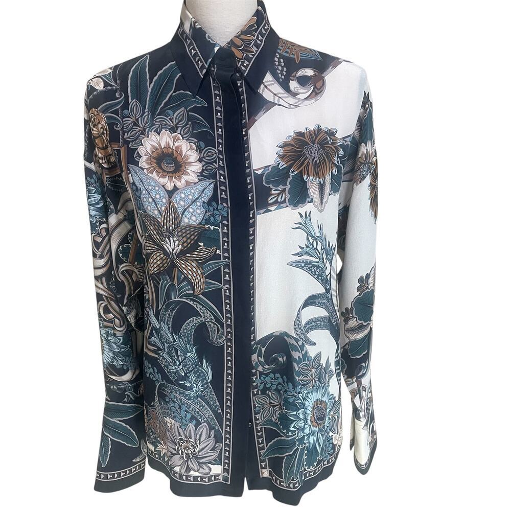 Salvatore Ferragamo silk floral shirt - Picture 1 of 6
